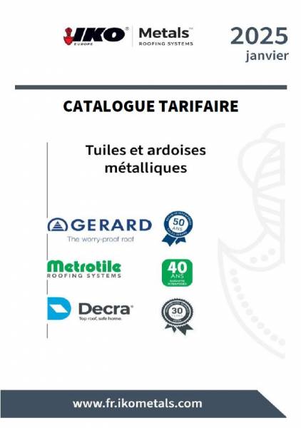 CATALOGUE des tuiles et ardoises IKO Metals France 01_2025